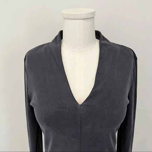 NWT Lucky Brand Long Sleeve Ribbed V Neck Bodysuit - Picture 5 of 15